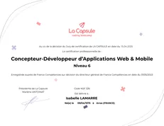Concepteur Développeur d’applications Web & Mobile
